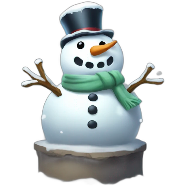 Snowman Statue Epic Mystery NewYear Pokemon Snowfall Snowballs emoji