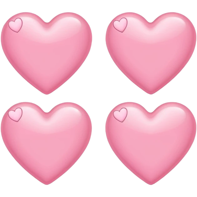 Light pink hearts emoji