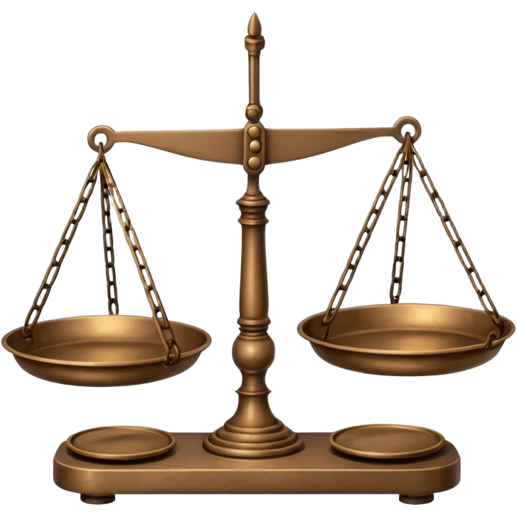 A balance scale. emoji