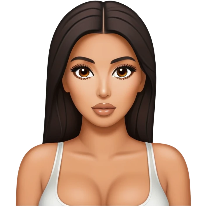 kim kardashian not wearing emoji