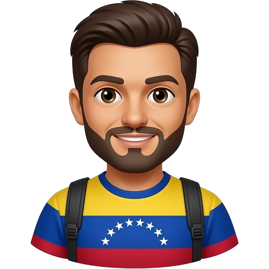 Hombre viaja a venezuela emoji