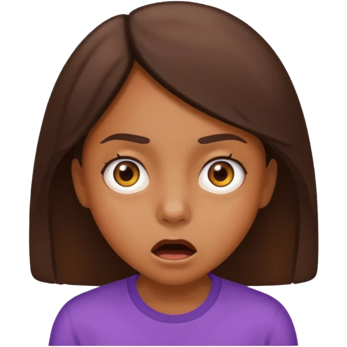 brownskin girl in shock emoji