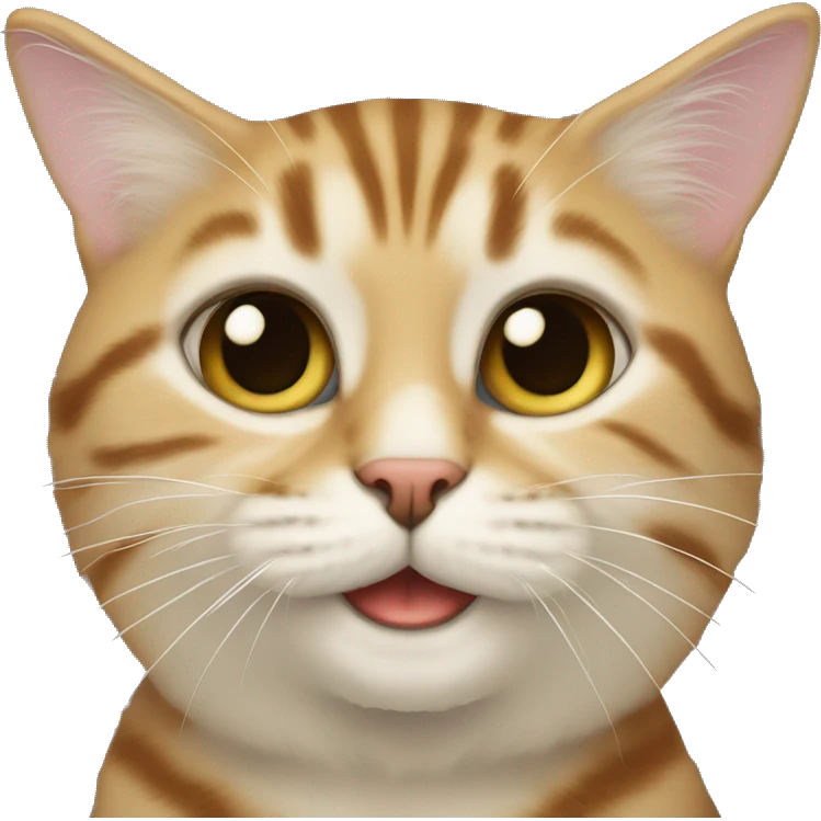 кошка с пакетом emoji