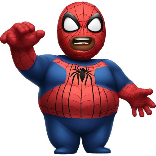 Fat fat fat spiderman emoji