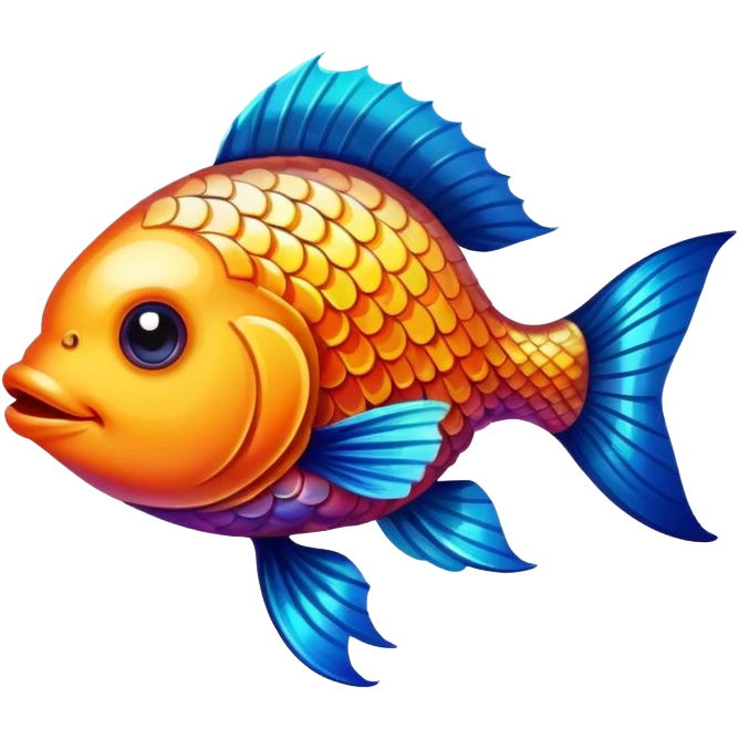 Fish with heart eyes emoji