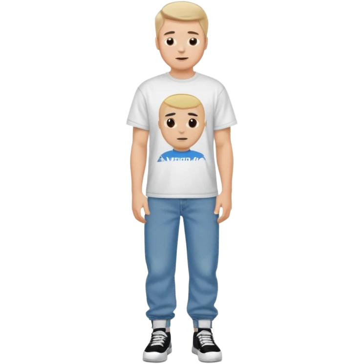 a white guy with a Y2K drip style  emoji