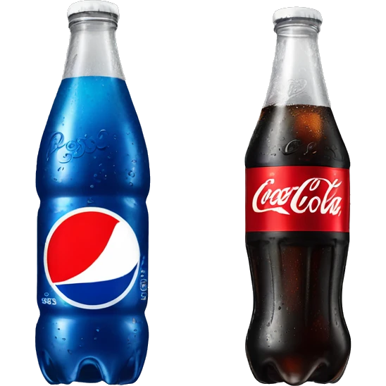 Pepsi+Coca-Cola=love emoji