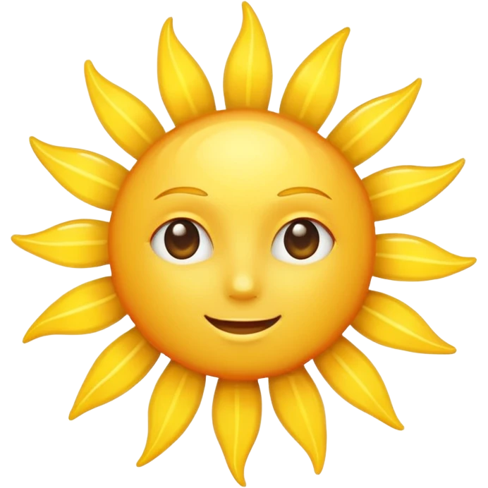 make a sun without faces emoji