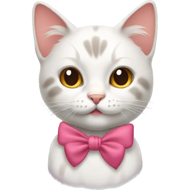Cat with a bow  emoji