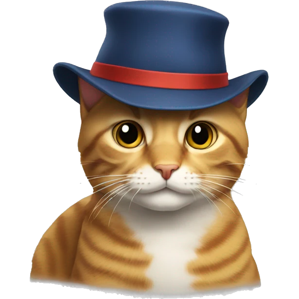 A cat with hat  emoji