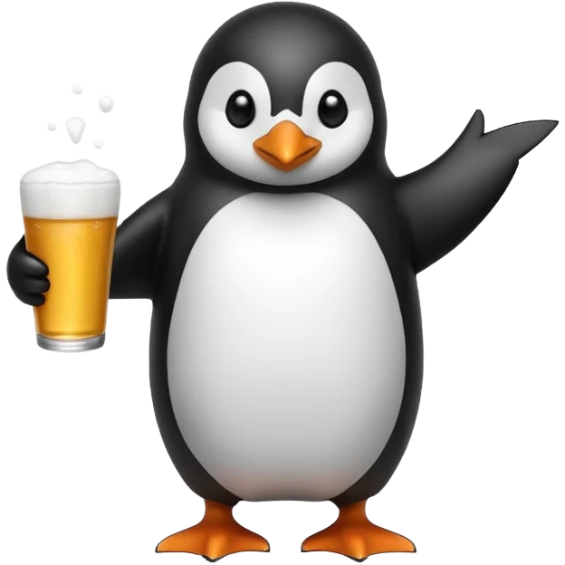 penguin playing beer pong  emoji