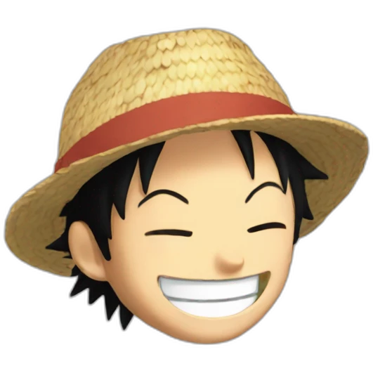 luffy laughing emoji