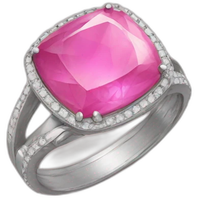 pink stone ring emoji