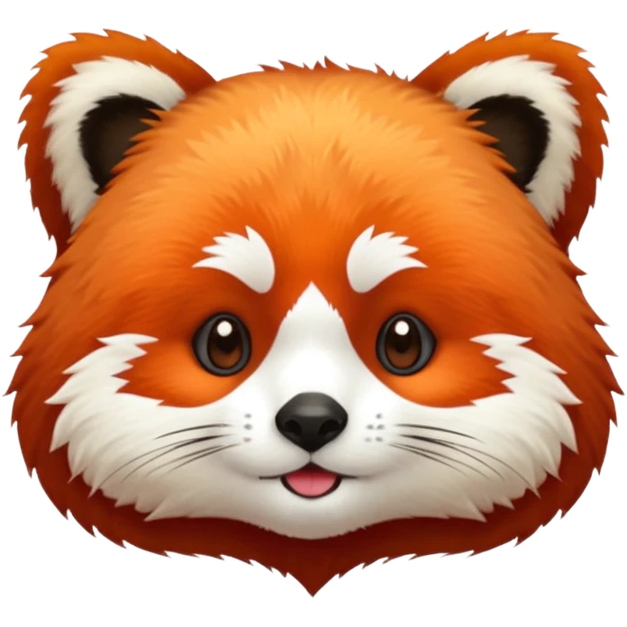 red panda fur, only the fur emoji
