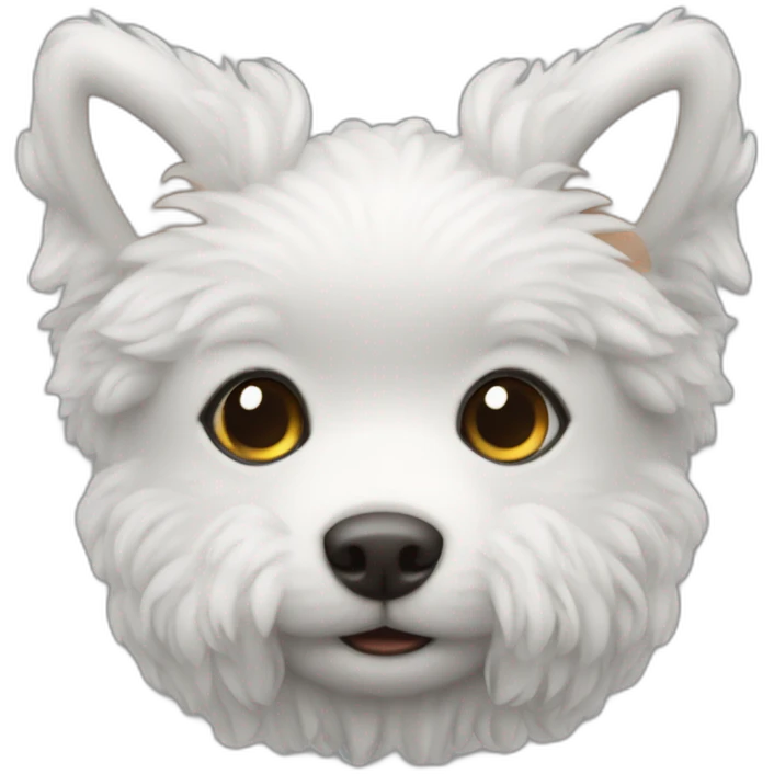 Toy poddle blanco emoji