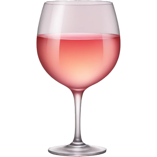 Glass of rosé wine emoji