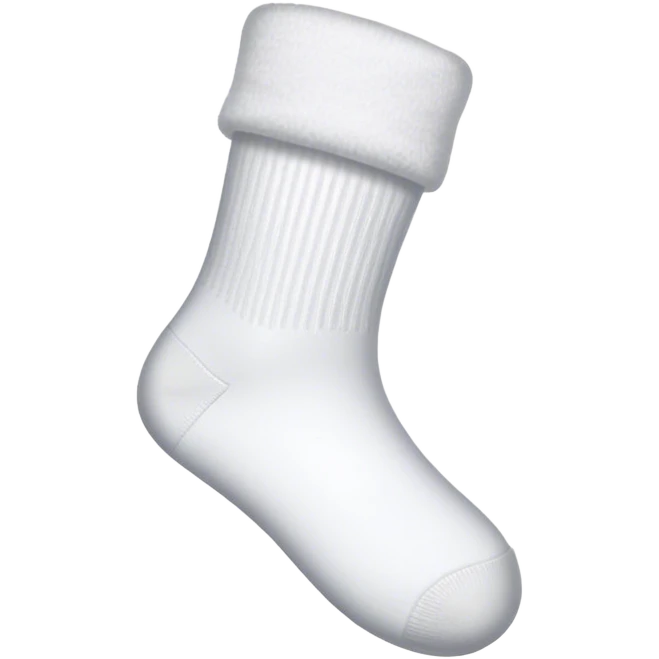 A white sock emoji