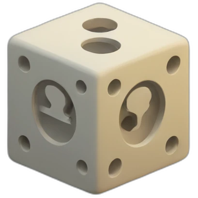 isometric blank die emoji
