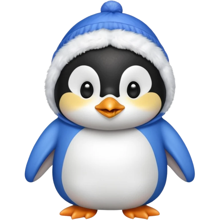Pinguino con ropa de dormir emoji