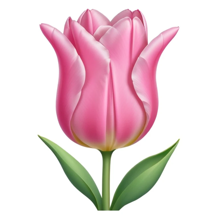 a single light pink tulip emoji