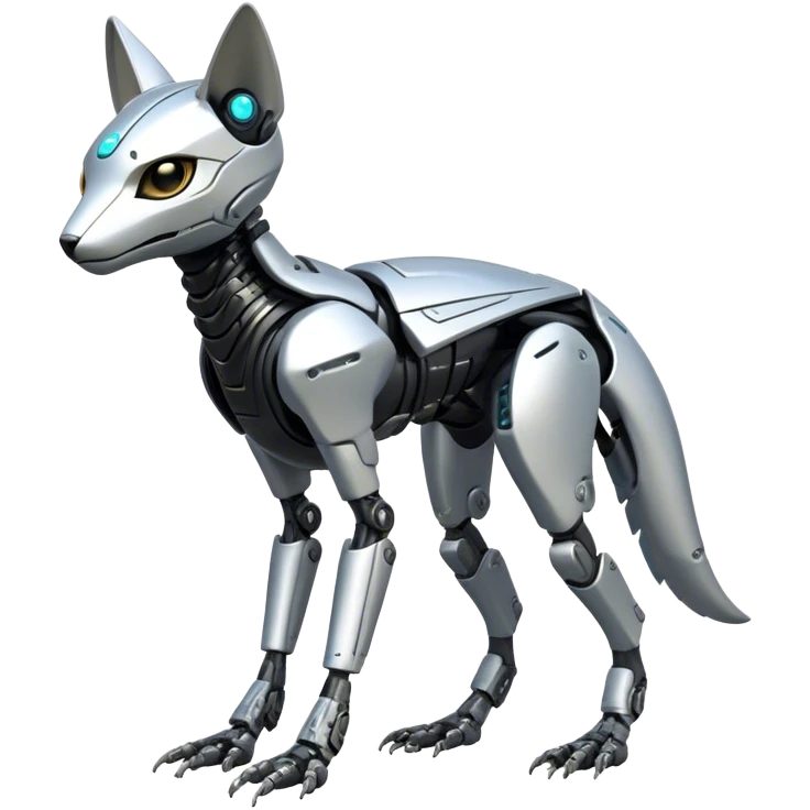 Modern Futuristic Cyborg-Vernid-Trico-species by LiLaiRa full body emoji