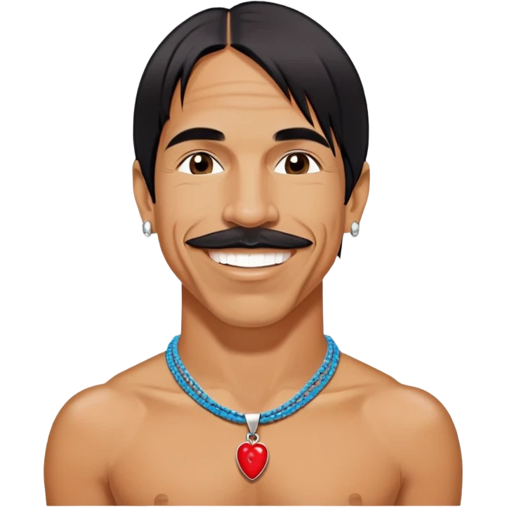 portrait of Anthony Kiedis, lead singer of Red Hot Chili Peppers emoji