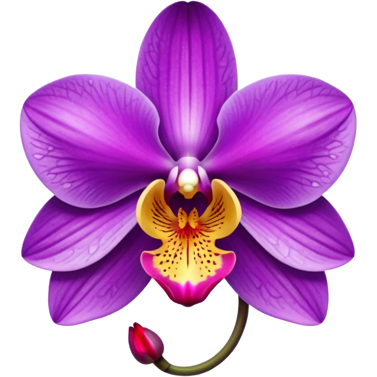 orchid purple emoji