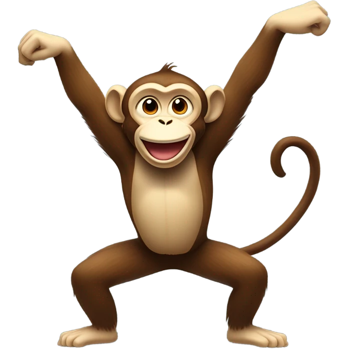 Monkey dabbing emoji