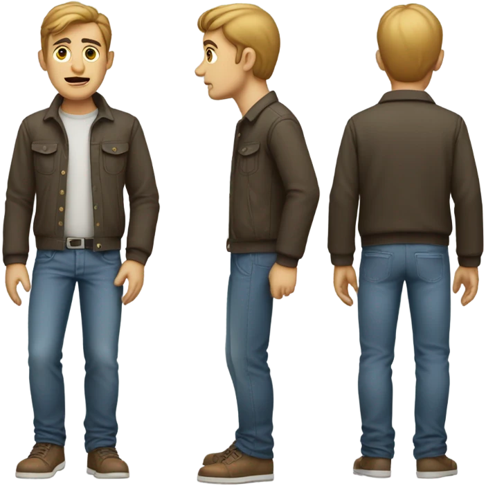 A man that is very shy emoji