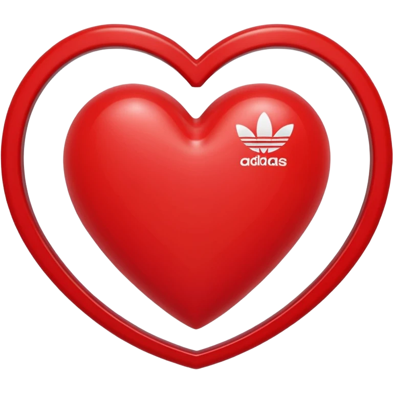 Adidas heart emoji