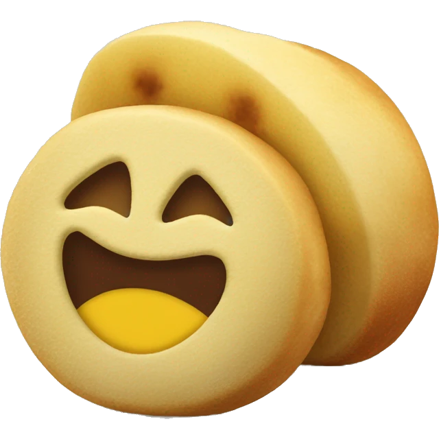 Pączek z nadzieniem pistacjowym z polewą z białej czekolady i kawałkami pistacji emoji