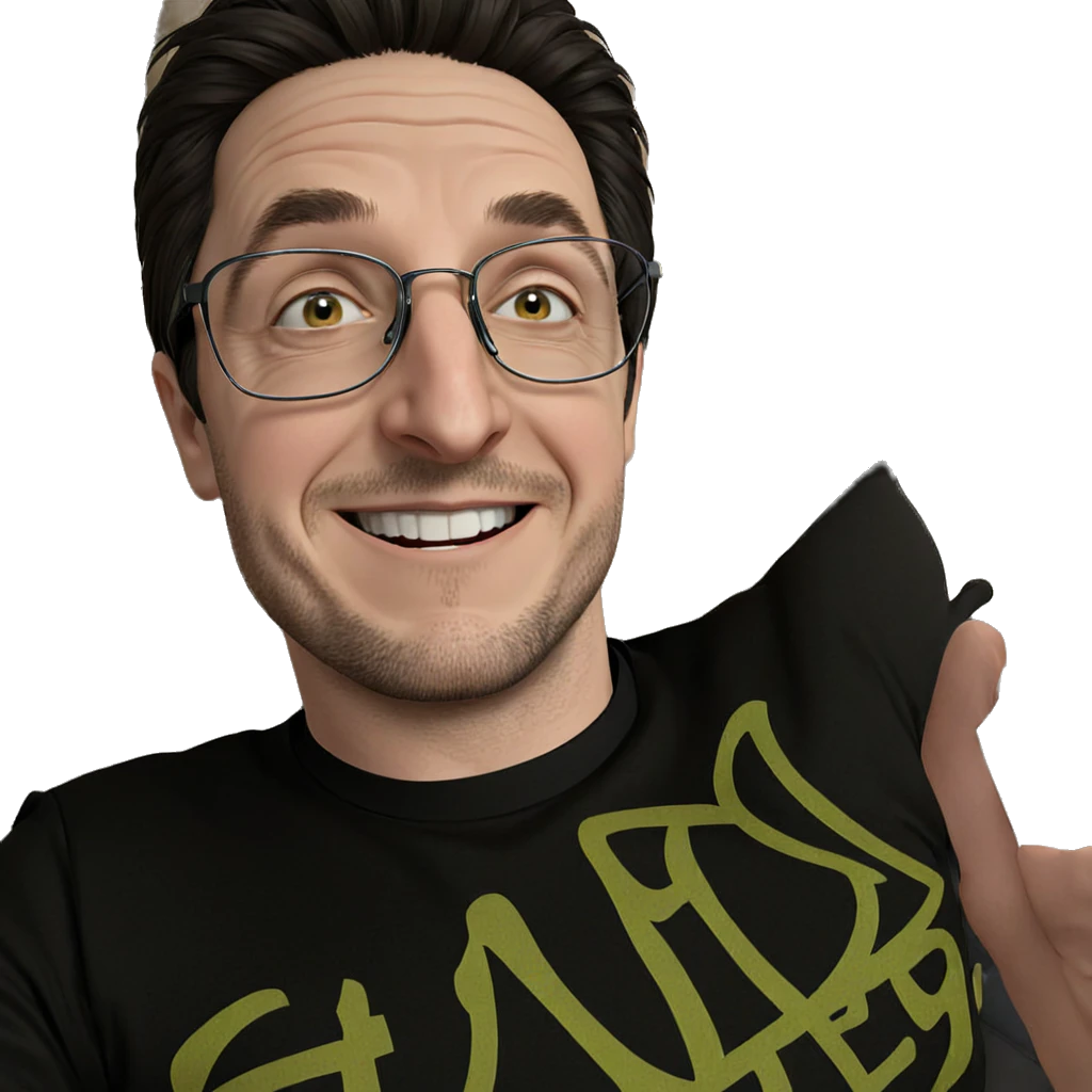 smiling boy in black shirt emoji