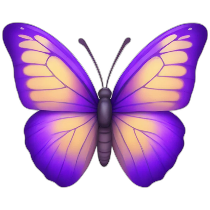 Purple butterfly emoji