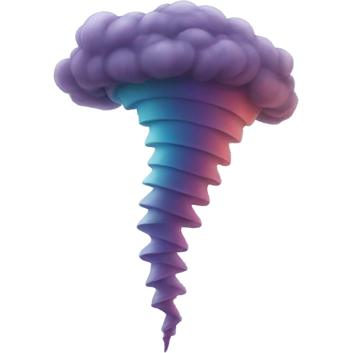 Colored tornado emoji