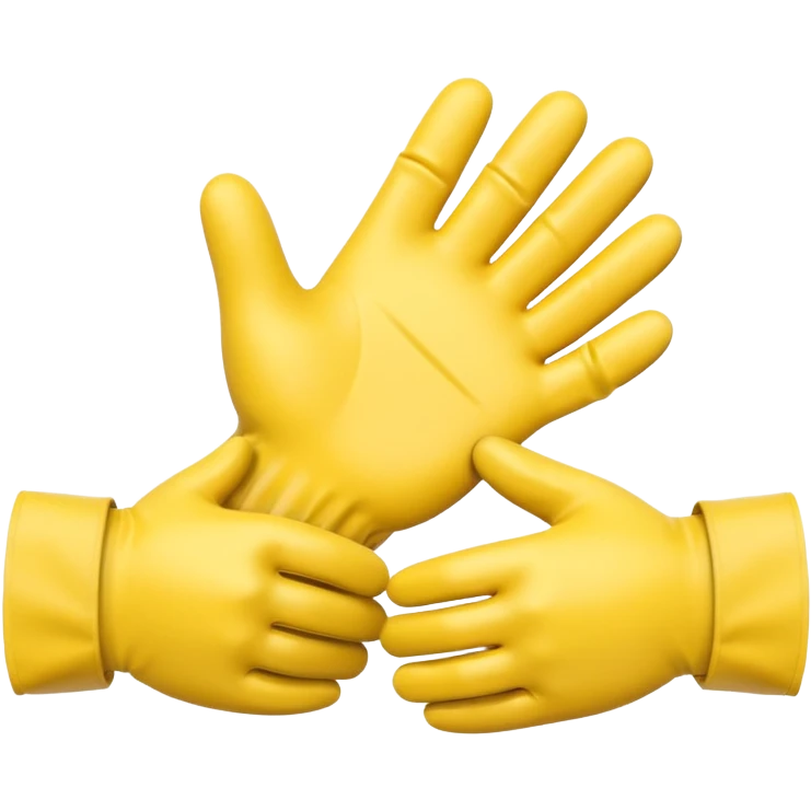 Make a self-clasping handshake emoji in the style of the usual emoji of a handshake emoji