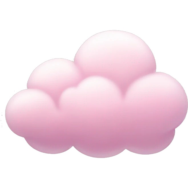 pastel pink cloud emoji