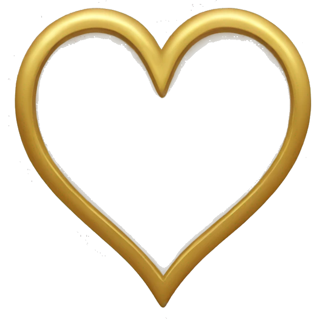 gold heart  emoji