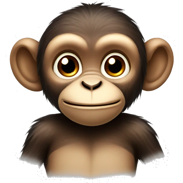 sitting smiling monkey emoji