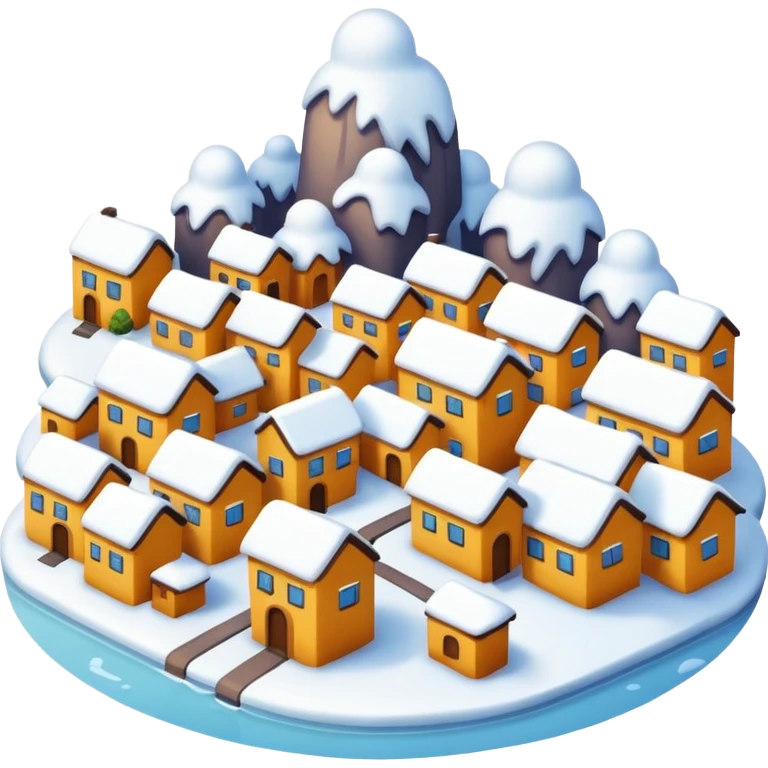 ciudad con nieve  emoji