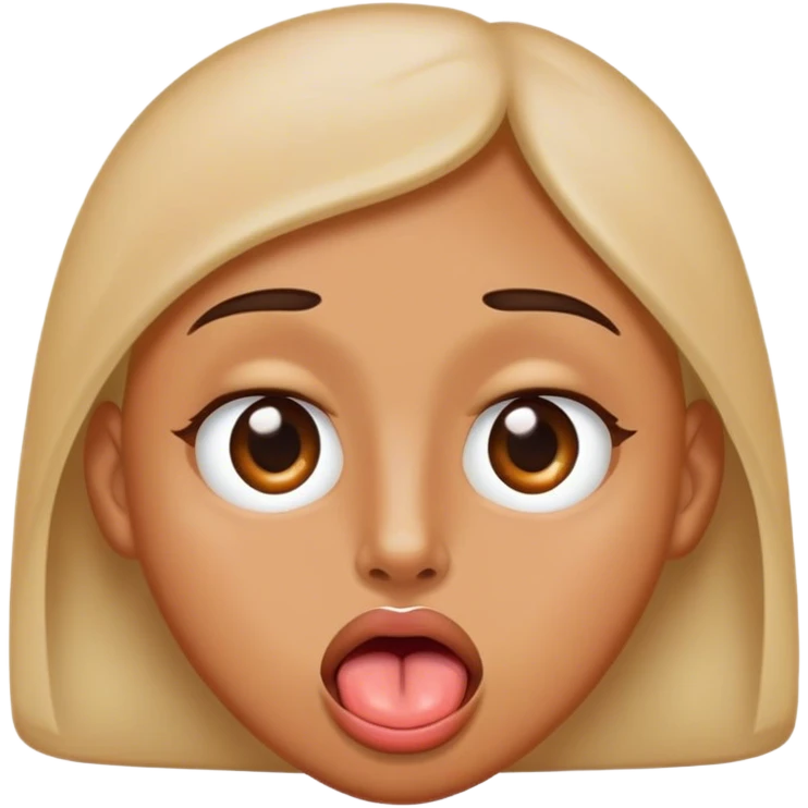 eye rolling with tongue out emoji