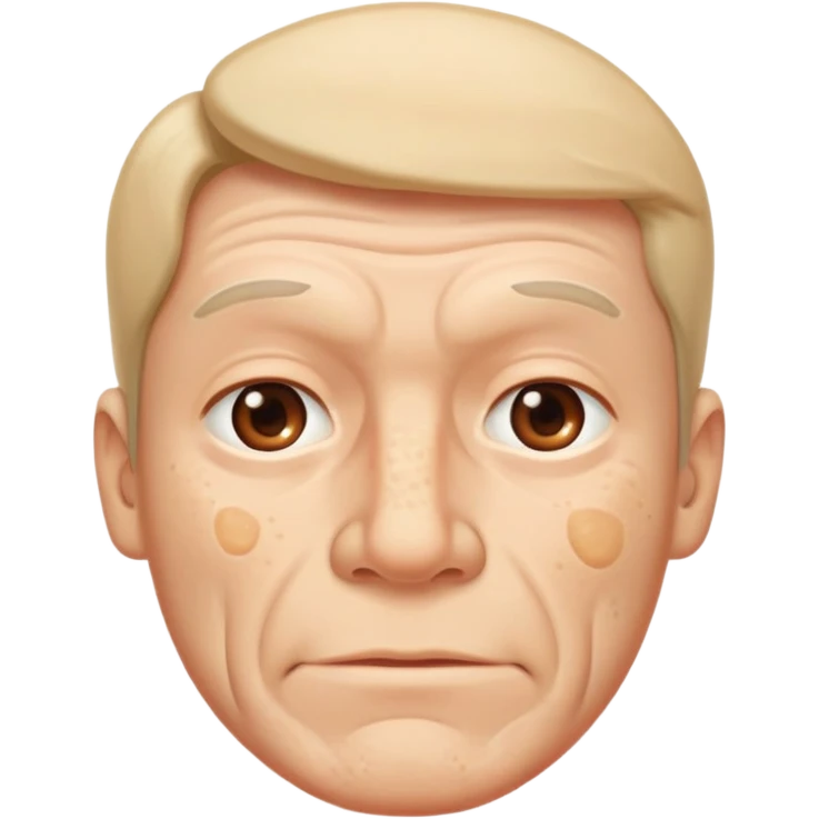 male face Skin issues - acne, pimples, wrinkles emoji