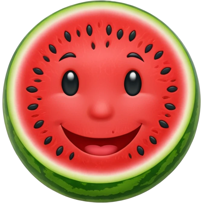Watermelon talking ￼ emoji
