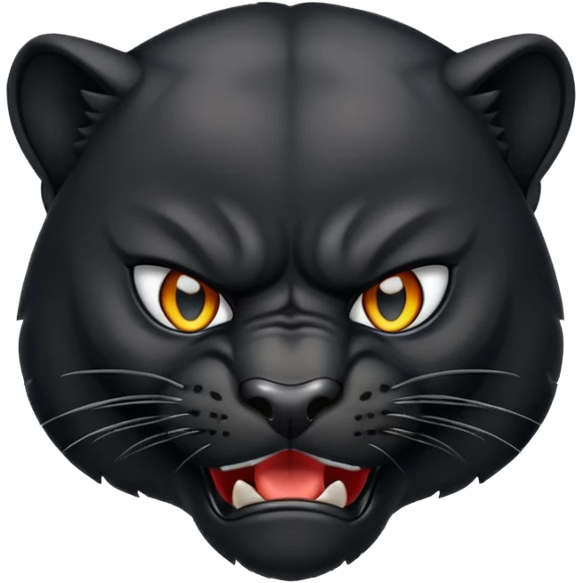 angry panther animal emoji
