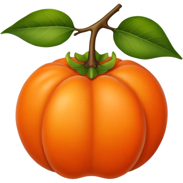 persimmon emoji