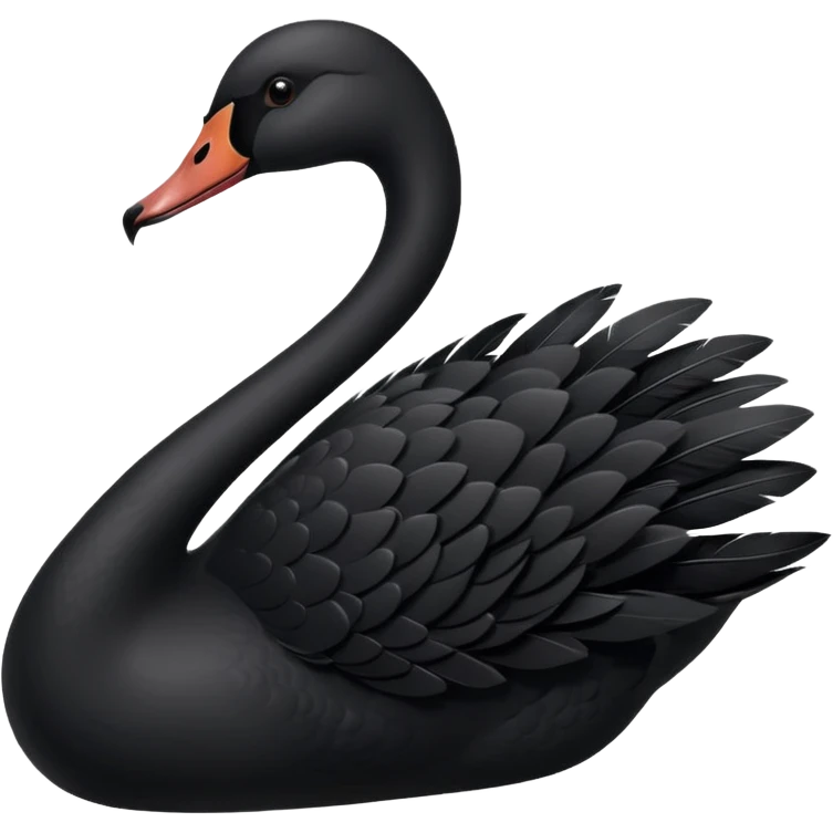 Black swan emoji