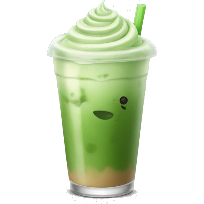 Iced matcha Latte emoji