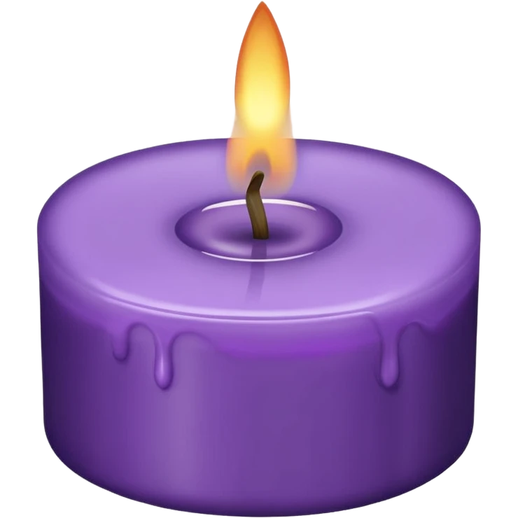 purple candle emoji