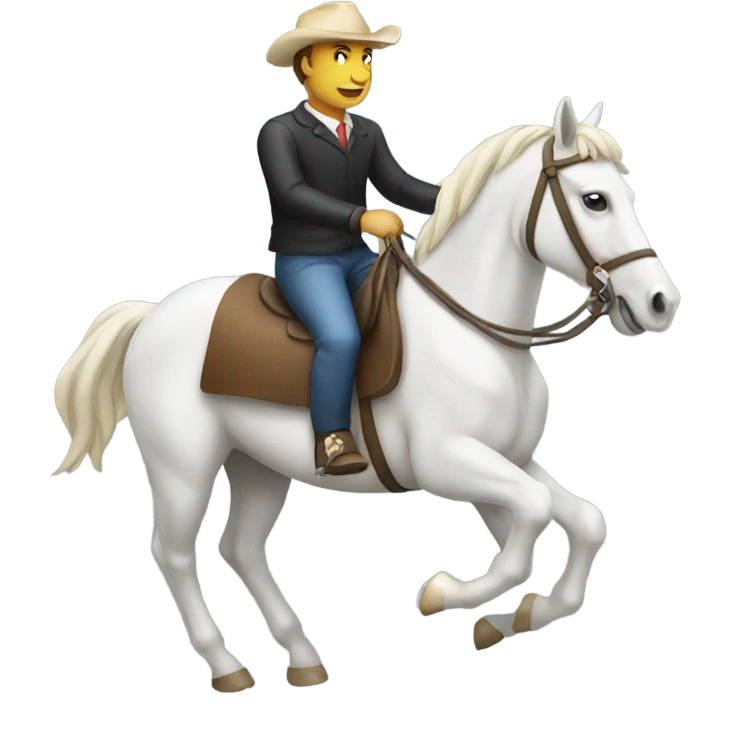 Horse riding man  emoji