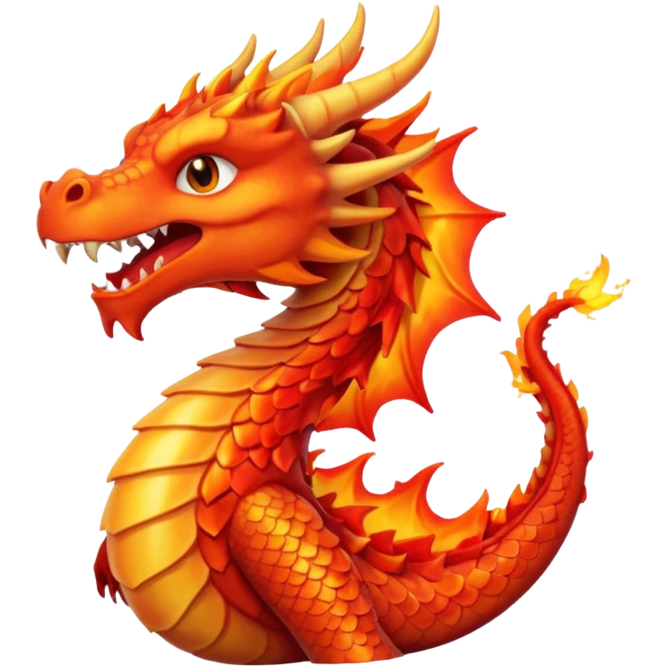 Dragon breathing fire emoji