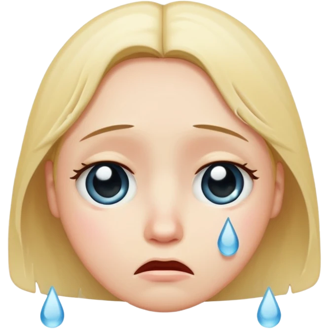Sad face emoji